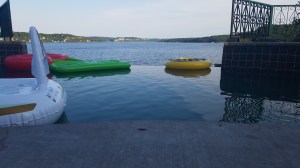 Pool Floats in infinity pool