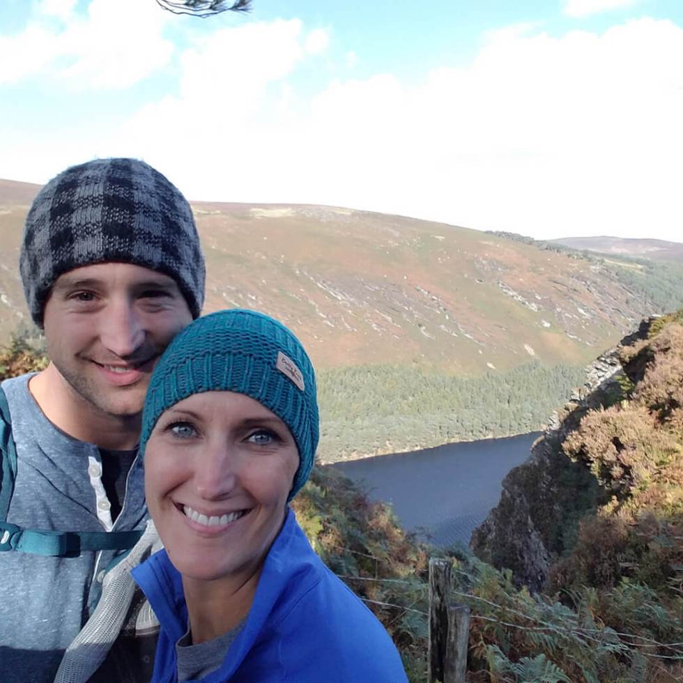 View from the top of Wicklow Mountain Trail