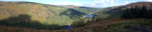 Wicklow Mountain hiking trail view