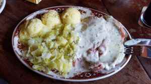 Bacon and Cabbage at The Hut