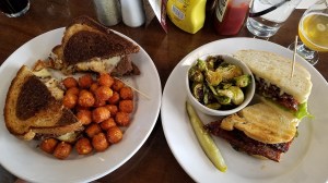 Bison Burger and BLT