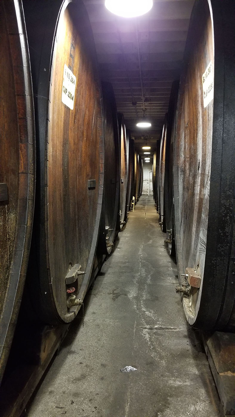 Korbel wine barrels