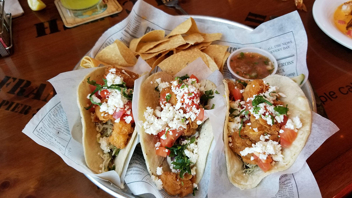 Fish tacos from Bubba Gump