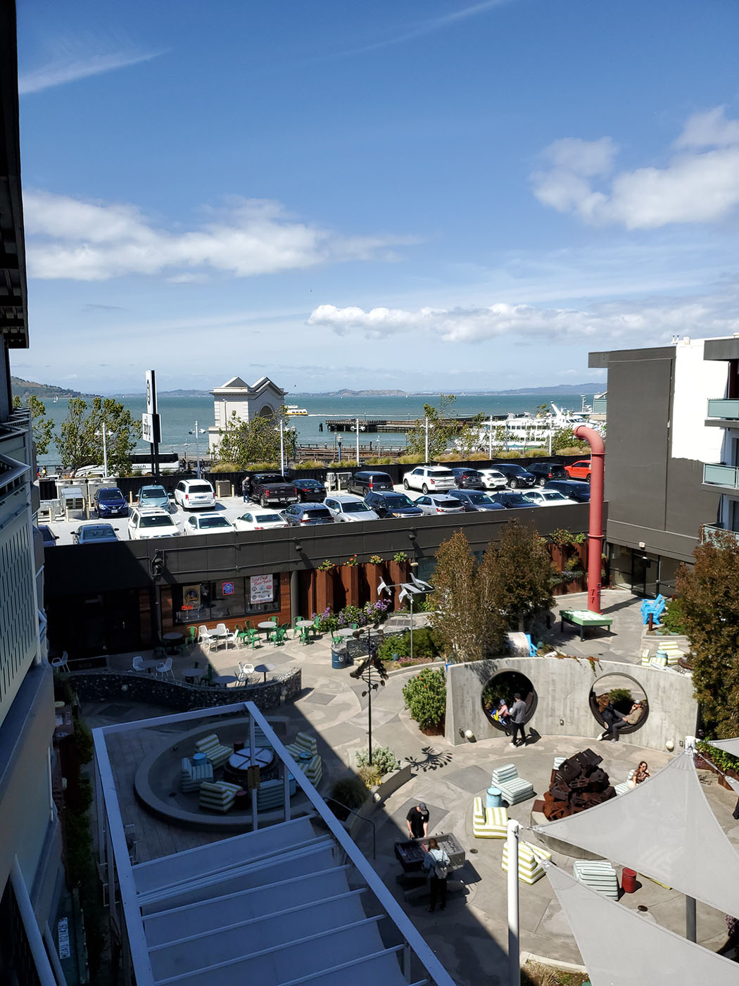 Our view from Hotel Zephyr