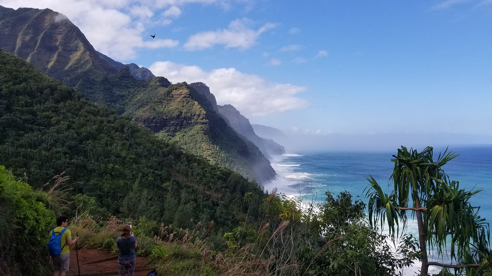 Above Hanakapi i Beach on the Kalalau Trail