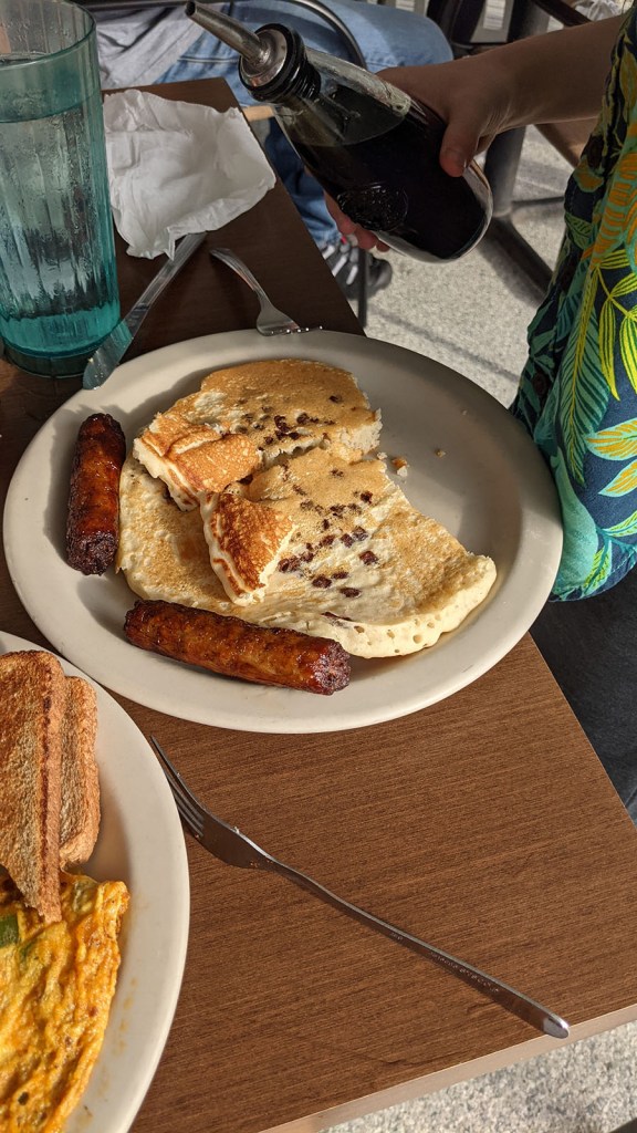 Pancakes and sausages