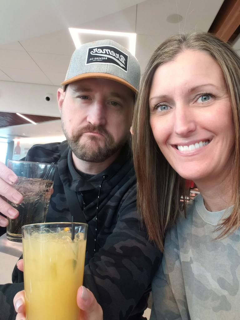 I was so "sad" to be leaving cold, snowy Iowa.