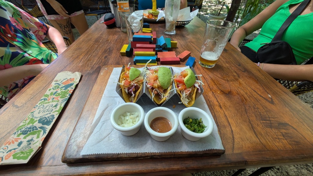 Fish tacos from the Whale Tail Brewery in Uvita, Costa Rica