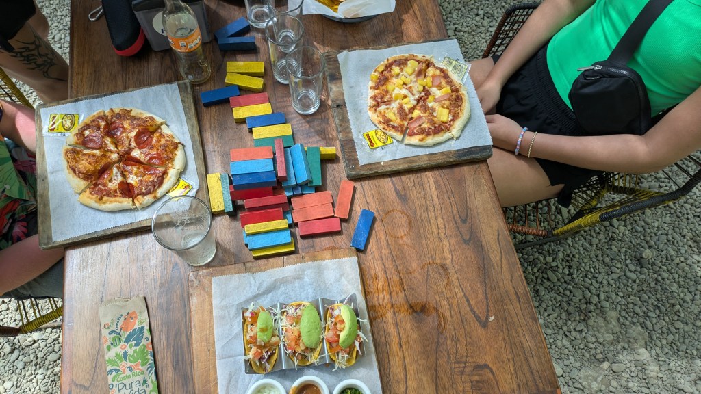 Pizza from the Whale Tail Brewery in Uvita, Costa Rica