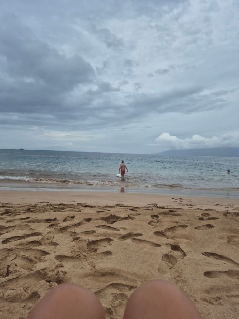 Mattix trying to bodyboard